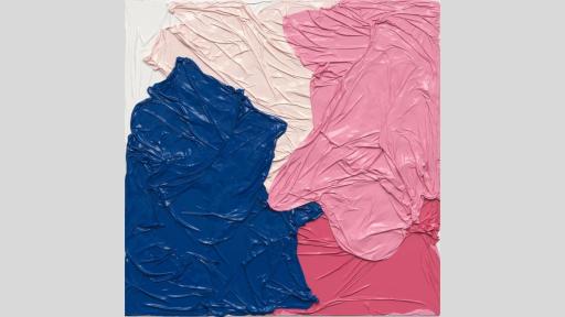 large sections of colour draped across a surface