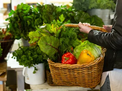 Basket full of vegetables at the market 768 x 432