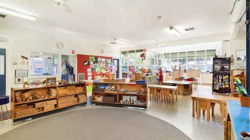 Indoor play area at JJ McMahon Memorial Kindergarten