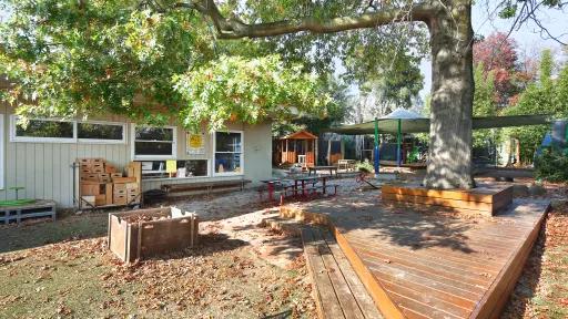 The outdoor playground at JJ McMahon Memorial Kindergarten