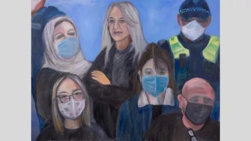 Amanda Lazar, ‘A sovereign citizen’, 2020, oil on canvas, 77 x 102cm, image courtesy of the artist. Sale price: $700.